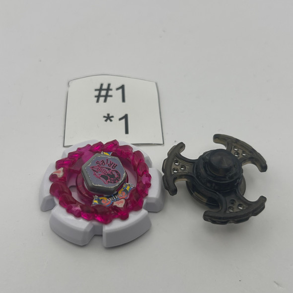 TAKARA TOMY Clay Aries ED145B Metal Fusion Plastic Beyblade BB-45 01 [USED]