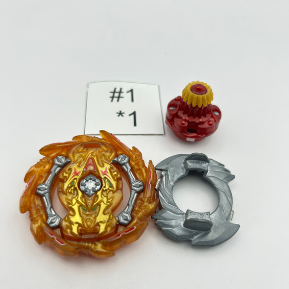 TAKARA TOMY Bushin Ashura 13 Anchor Sen (Gold Turbo Ver.)  B-158 06 Burst Rise Gatinko Beyblade  [USED]