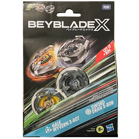 HASBRO Gale Wyvern and Sword Dran Beyblade X Dual Pack