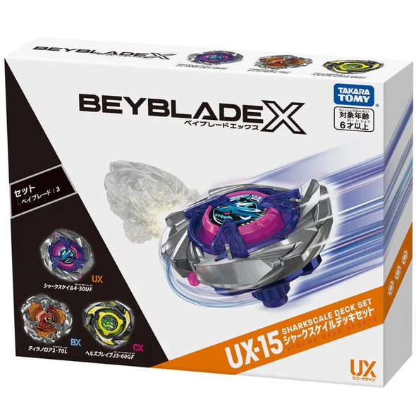 TAKARA TOMY Beyblade X Shark Scale Deck Set UX-15
