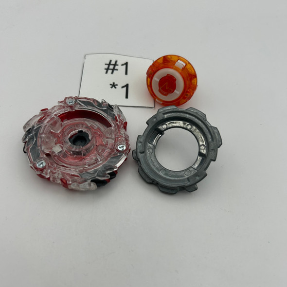TAKARA TOMY Drain Fafnir 8Meteor RED Nothing God Customize Set Burst Beyblade B-98 [USED]