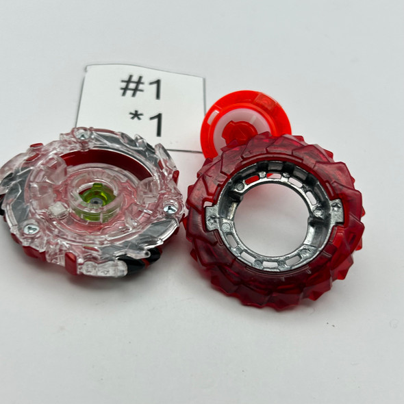 TAKARA TOMY Drain Fafnir 8 RED Nothing God Customize Set Burst Beyblade B-98 [USED]