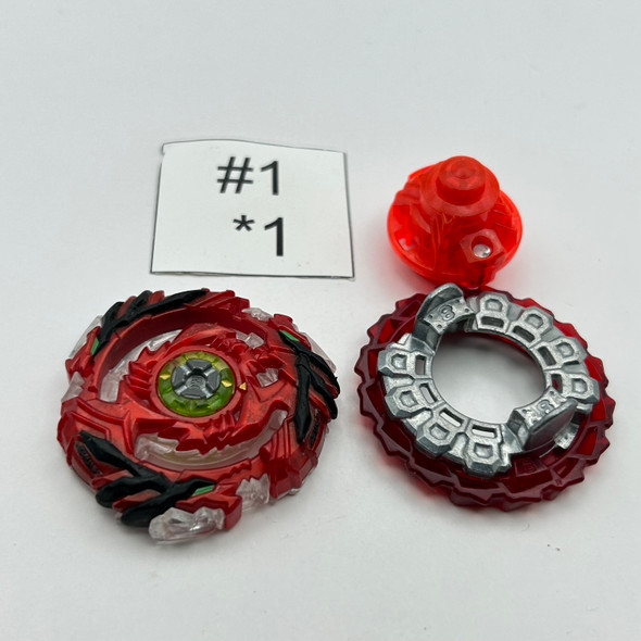 TAKARA TOMY Drain Fafnir 8 RED Nothing God Customize Set Burst Beyblade B-98 [USED]