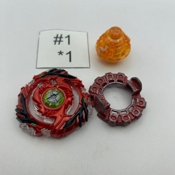 TAKARA TOMY Drain Fafnir 8 RED Nothing God Customize Set Burst Beyblade B-98 [USED]