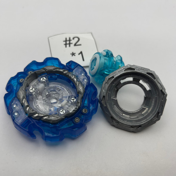 TAKARA TOMY King Helios Blue MM Giga Zeal-10 Burst BU DB Beyblade B-203 [USED]
