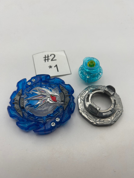 TAKARA TOMY King Helios Blue MM Giga Zeal-10 Burst BU DB Beyblade B-203 [USED]