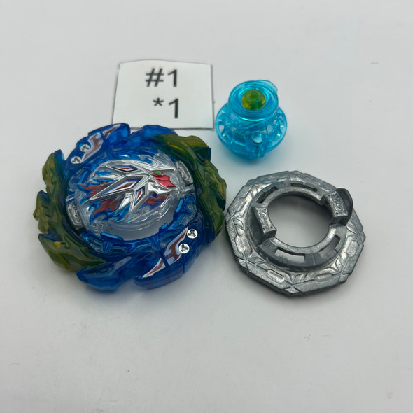 TAKARA TOMY King Helios Blue RR Giga Zeal-10 Burst BU DB Beyblade B-203 [USED]