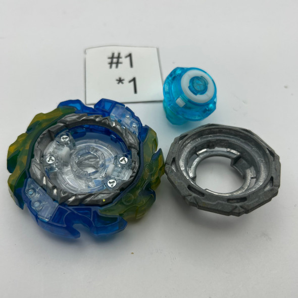 TAKARA TOMY King Helios Blue RR Giga Zeal-10 Burst BU DB Beyblade B-203 [USED]