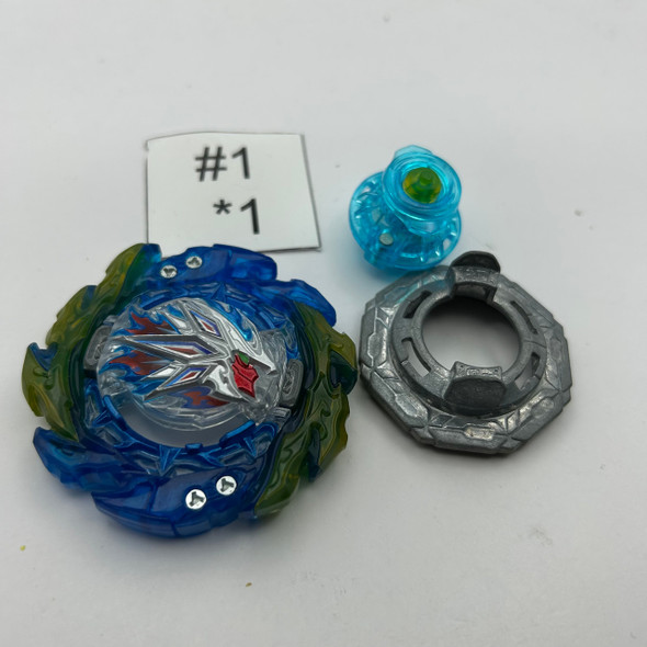 TAKARA TOMY King Helios Blue RR Giga Zeal-10 Burst BU DB Beyblade B-203 [USED]