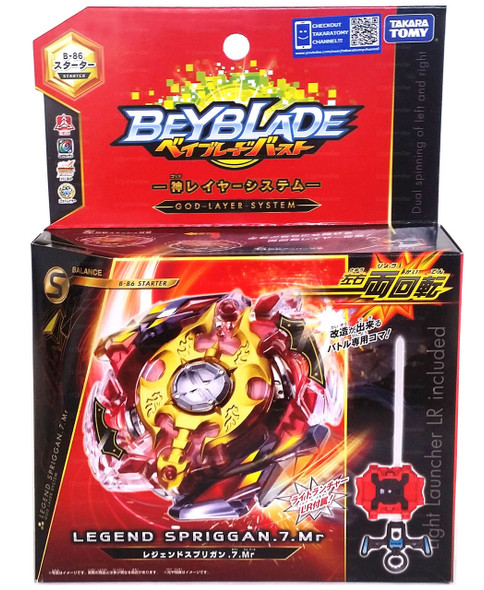 TAKARA TOMY Legend Spriggan .7.MR Beyblade Burst Starter w/ Launcher B-86
