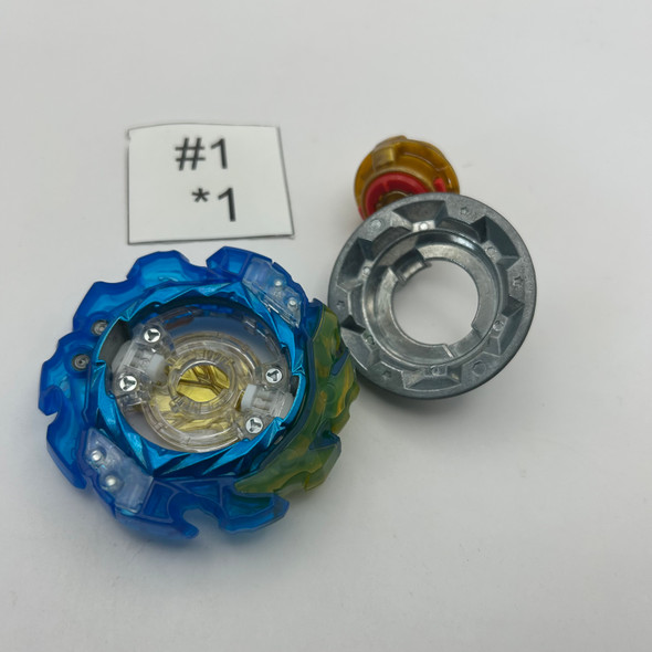 TAKARA TOMY Blue Super Hyperion MR Tapered Zone-2 Burst BU DB Beyblade B-203 [USED]