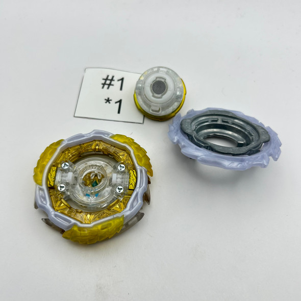 TAKARA TOMY GOLD FULL GEAR Dynamite Belial Nexus Venture Full Gear Gold Burst DB QuadDrive Beyblade B-194 02 [USED]