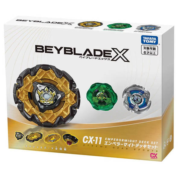 TAKARA TOMY Beyblade X Emperor Might Deck Set CX-11