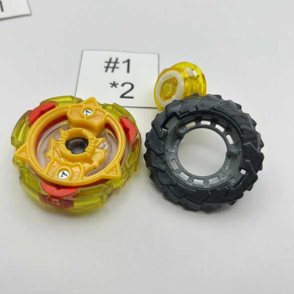 TAKARA TOMY Screw Trident 8Bumb Wedge *2 Burst Beyblade B-103 [USED]