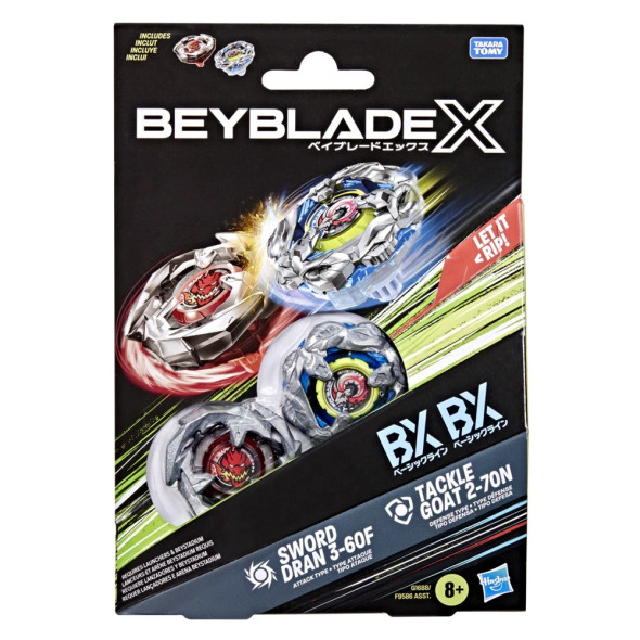 HASBRO Gale Wyvern and Sword Dran Beyblade X Dual Pack - BeysAndBricks