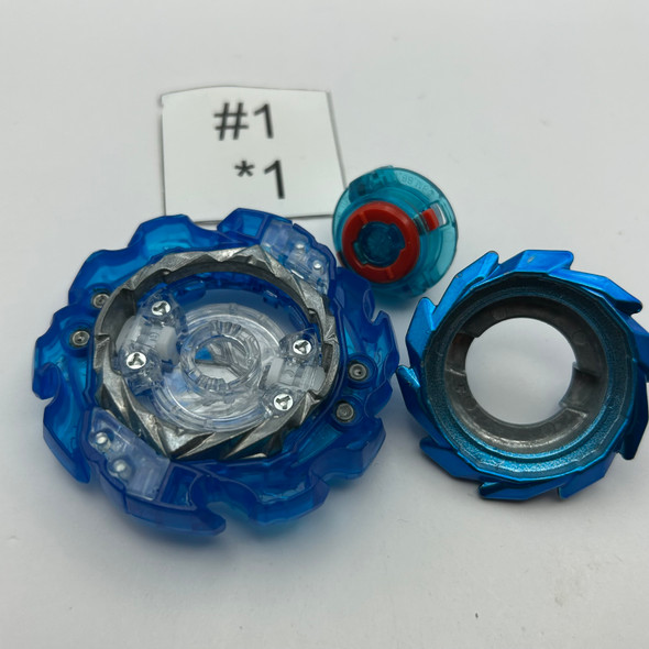 TAKARA TOMY King Helios Blue MM Karma Xtreme' Burst BU DB Beyblade B-203 [USED]