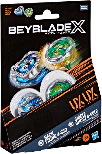 HASBRO Hack Viking & Circle Ghost Beyblade X Dual Pack G2755