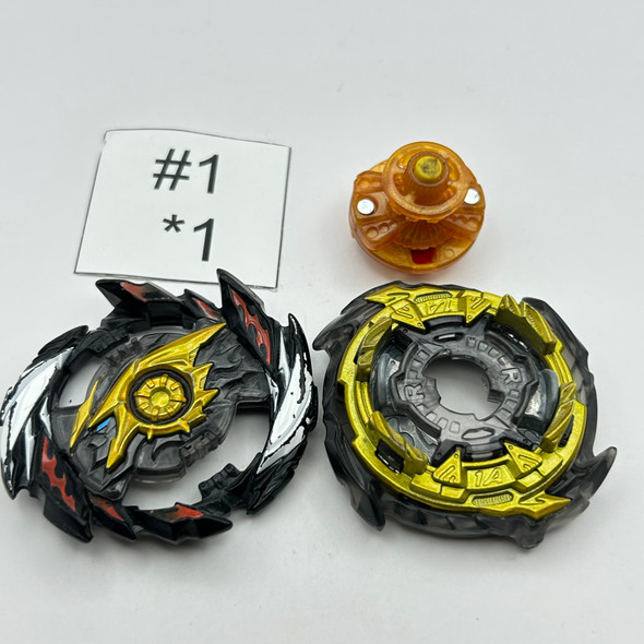 TAKARA TOMY Super Hyperion Golden Xceed' 1A Burst DB QuadDrive Beyblade B-196 04 [USED]