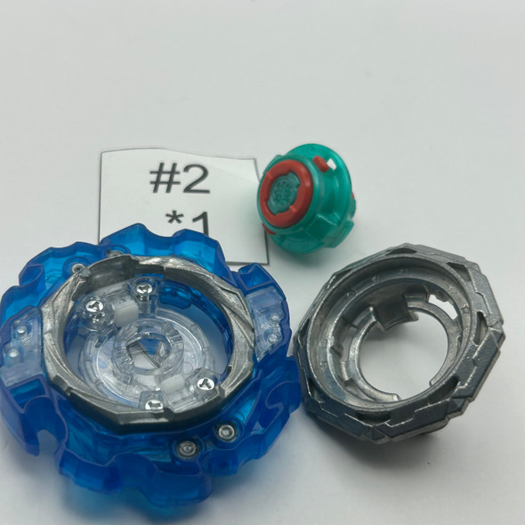TAKARA TOMY King Helios Blue MM Giga Quick' Burst BU DB Beyblade B-203 [USED]