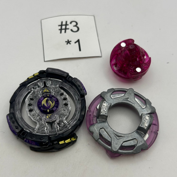 TAKARA TOMY Twin Nemesis / Noctemis 3 Zeta Burst God Beyblade B-102 [USED]