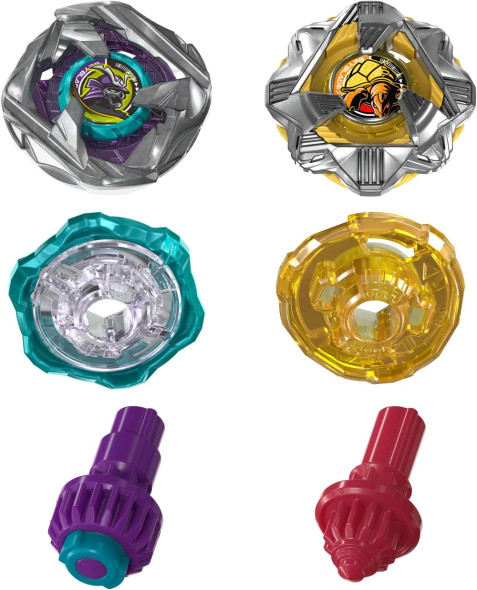 HASBRO Calibur Samurai & Obsidian Shell Dual Pack Beyblade X Dual Pack G2754