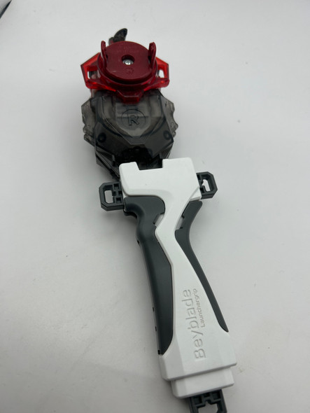 TAKARA TOMY Red Black Custom BeyLauncher LR, Beyblade Burst DB String Launcher [USED] 