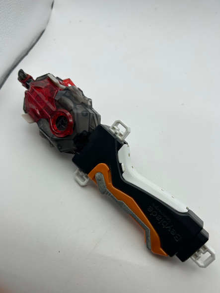 TAKARA TOMY Red Black Custom BeyLauncher LR, Beyblade Burst DB String Launcher [USED]  #4