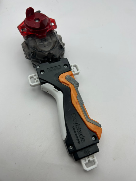 TAKARA TOMY Red Black Custom BeyLauncher LR, Beyblade Burst DB String Launcher [USED]  #4