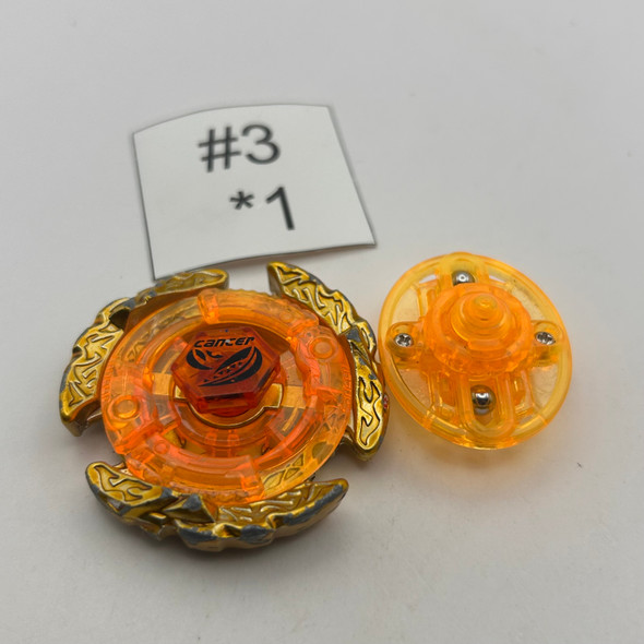 TAKARA TOMY Mad Cancer / Gasher Orange Random Booster Light Vol. 1 Metal Fight / Metal Fusion Beyblade BB-31 [USED]
