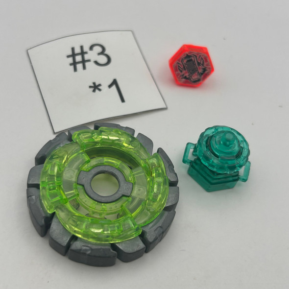 TAKARA TOMY Dark Wolf 145F Metal Fusion Plastic Beyblade BB-37 08 [USED]
