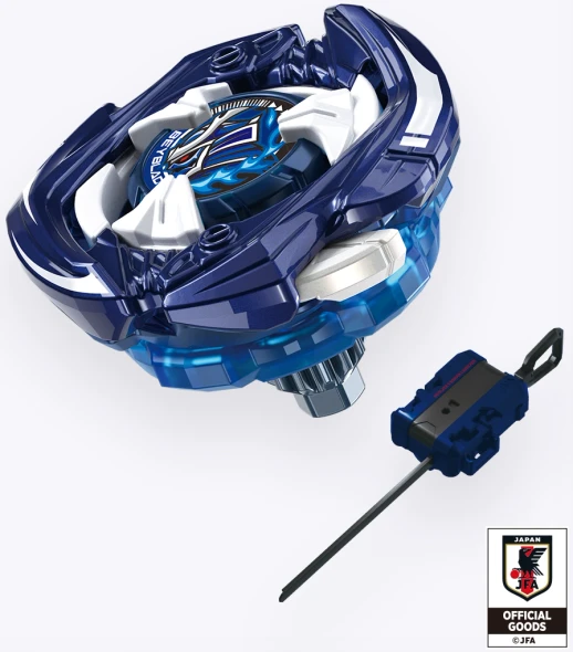 TAKARA TOMY Samurai Saber 5-60K Beyblade X Starter UX-00 [Metal Coat: Blue, Japan National Soccer Team Ver.]
