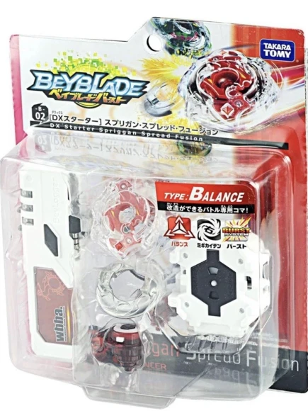 TAKARA TOMY Spriggan / Spryzen Spread Fusion Burst Beyblade B-02