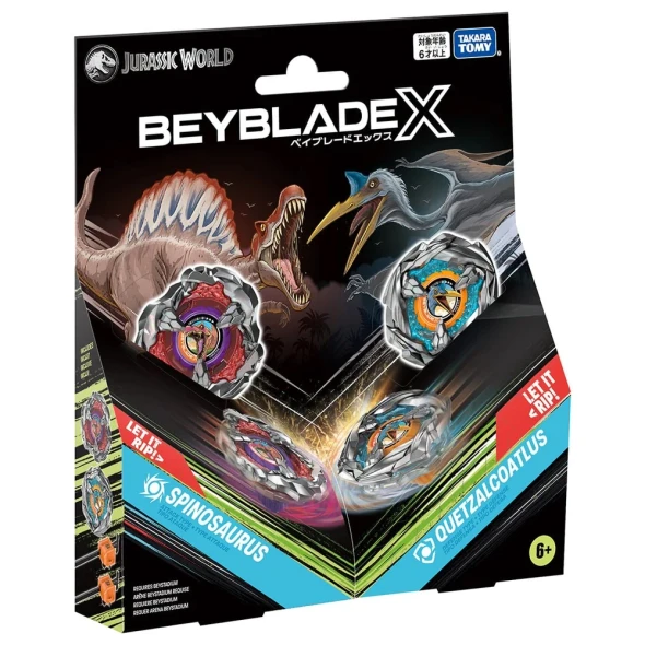 HASBRO Spinosaurus & Quetzalcoatlus Multipack Beyblade X Jurassic World Set G1899 / BX-00