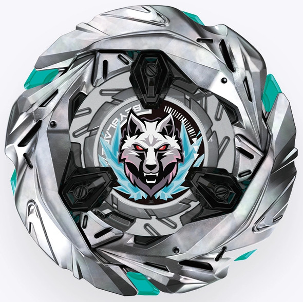 HASBRO Silver Sterling Wolf 3-80FB Beyblade X Booster UX-08 [NO PACKAGE]
