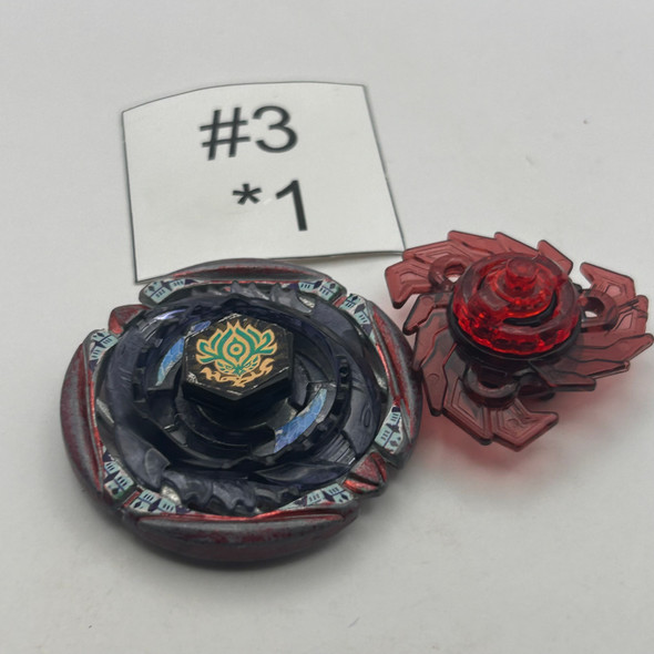 TAKARA TOMY Flame Pisces  Hybrid Wheel Custom Set Stamina & Defense Type Beyblade Metal Fight / Metal Fusion BB-57 [USED]