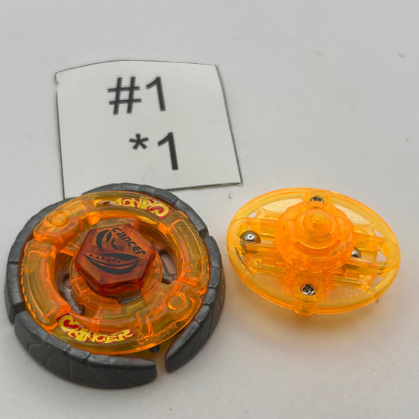 TAKARA TOMY Earth Cancer / Gasher GB145S Orange Random Booster Light Vol. 1 Metal Fight / Metal Fusion Beyblade BB-31 [USED]