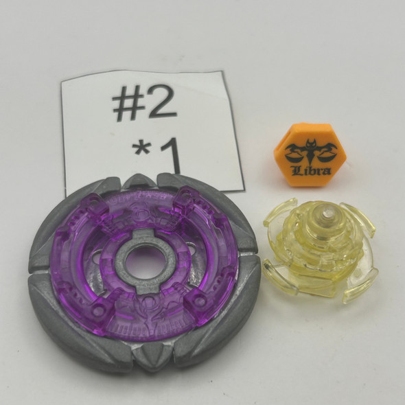 TAKARA TOMY Flame Purple Libra T125ES Beyblade Metal Fight / Metal Fusion BB-60 08 [USED]