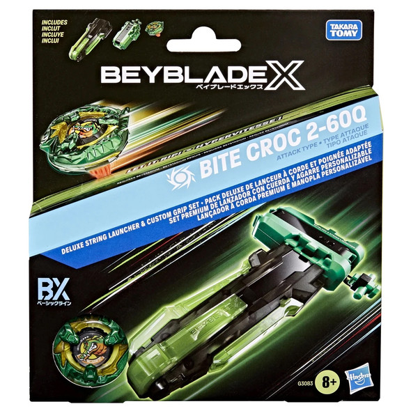 HASBRO CrocoCrunch / Bite Croc Crunch 2-60Q Deluxe String Launcher & Custom Grip Set G3083