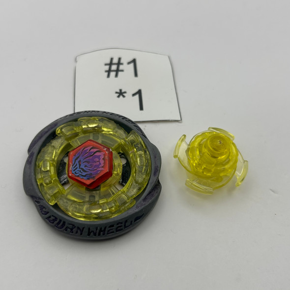 TAKARA TOMY Burn Wolf T125ES Metal Fusion Plastic Beyblade BB-37 08 [USED]