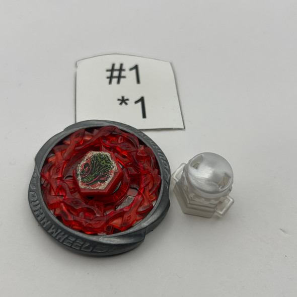 TAKARA TOMY Burn Serpent 145WD Beyblade Metal Fight / Metal Masters BB-82 07 Custom Combo[USED]