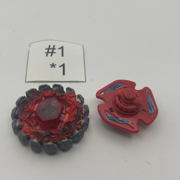 TAKARA TOMY Poison Red Serpent Beyblade Metal Fight / Metal Masters BB-82 07 Custom Combo[USED]