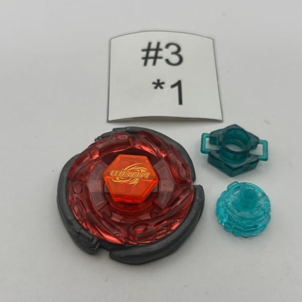 TAKARA TOMY Storm Red Aquario 85HFS Metal Fight / Metal Fusion Beyblade BB-56 Custom Combo[USED]