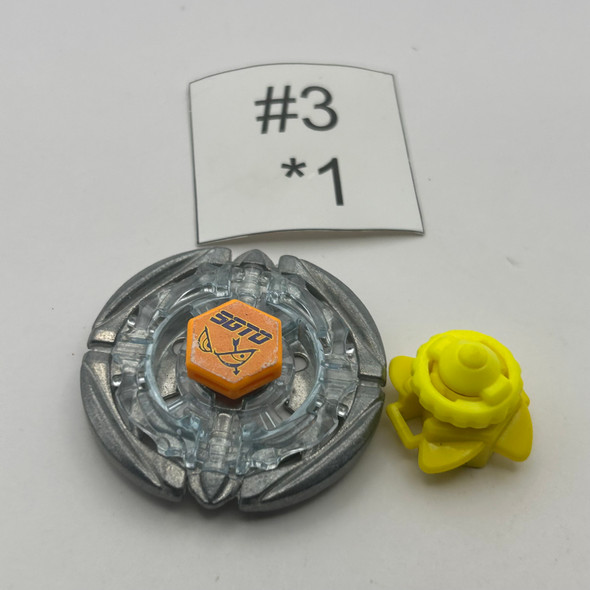 TAKARA TOMY Flame White Sagittario DF145BS Metal Fusion Plastic Beyblade BB-45 08 [USED]