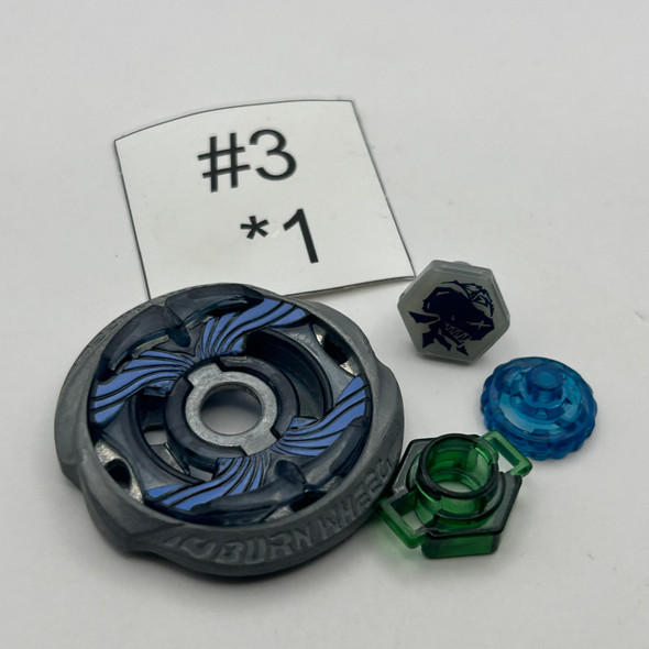TAKARA TOMY Burn Ketos / Cetus 100WF Beyblade Metal Fight / Metal Masters BB-82 [USED]