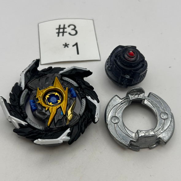 TAKARA TOMY Kolossal / King Helios 0 Metal Zone' Burst DB QuadDrive Beyblade B-196 05 [USED]