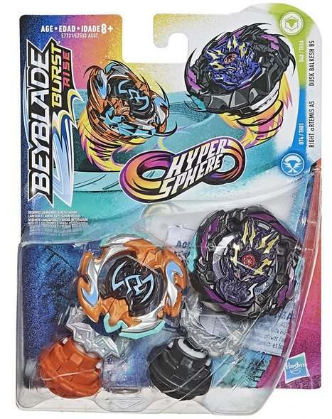 HASBRO Wraith Driger F & Zone Balkesh B5 Beyblade Burst Surge Dual