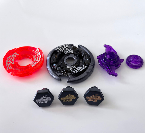 TAKARA TOMY Black Thermal Lacerta WA130HF WBBA G4 Tournament 1st, 2nd, & 3rd Prize Beyblade Set