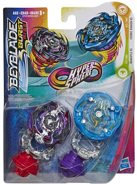 HASBRO Gargoyle G5 & Cosmic Kraken K5 Burst Rise HyperSphere Beyblade Dual Pack E7727