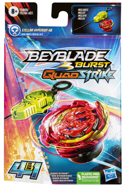 HASBRO Stellar Hyperion H8 Burst DB QuadStrike Beyblade F6809