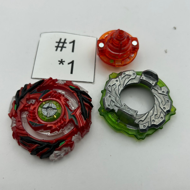 TAKARA TOMY Drain Fafnir 7Star Zephyr God Customize Set Burst Beyblade B-98 [USED]